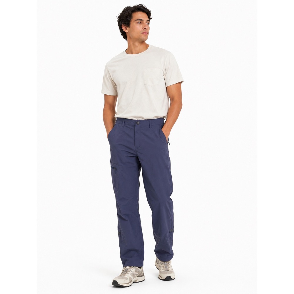Pacific Trail Cargo Hiking Pants Mens L Blue Roll Up Leg Outdoor Gorpcore